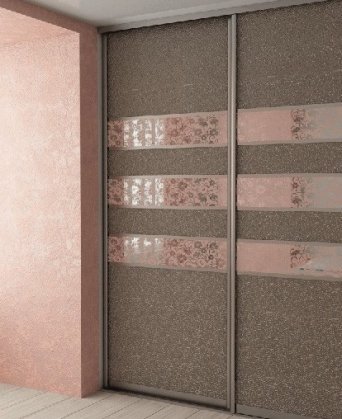 шкаф купе - декоративные вставки 50.000 руб. 2 двери, система купе, вставки кожи и декоративного зеркала, высота 2,3м, ширина 1.7м. (шкаф купе)